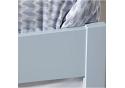 4ft6 double May grey wood frame bedstead 3